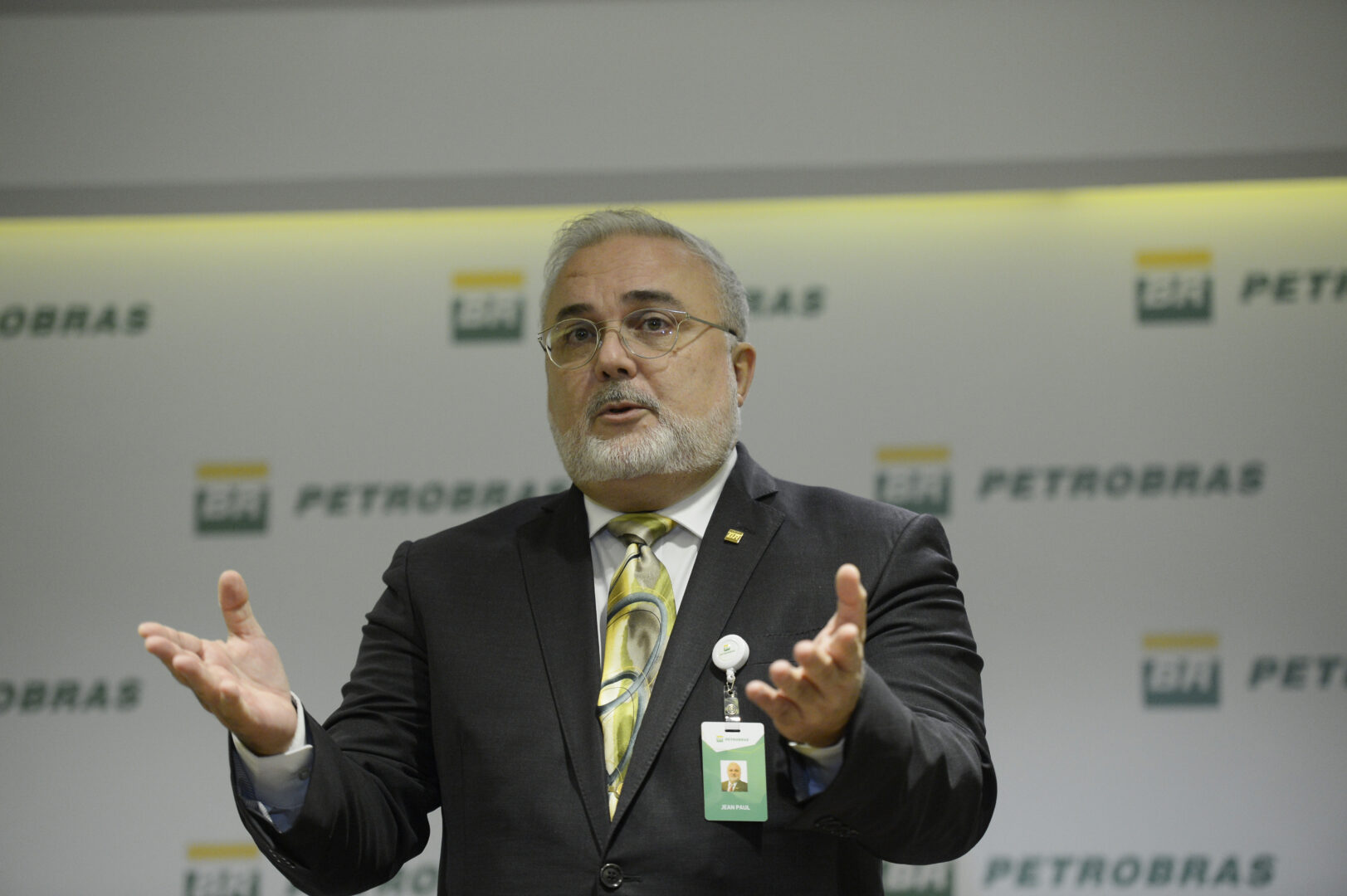 O presidente da Petrobras, Jean Paul Prates faz primeira coletiv