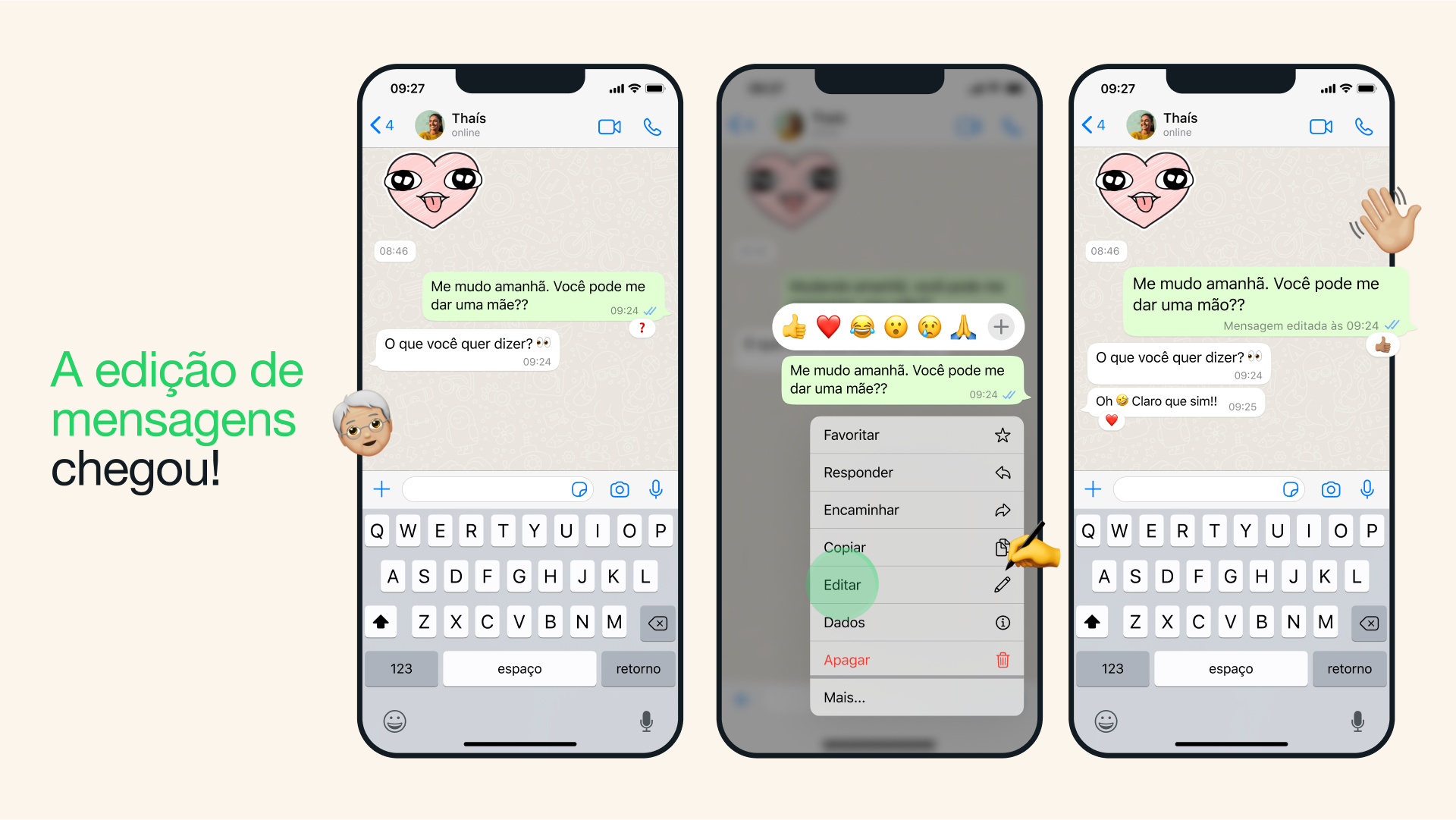 WhatsApp anuncia novo recurso para editar mensagens enviadas