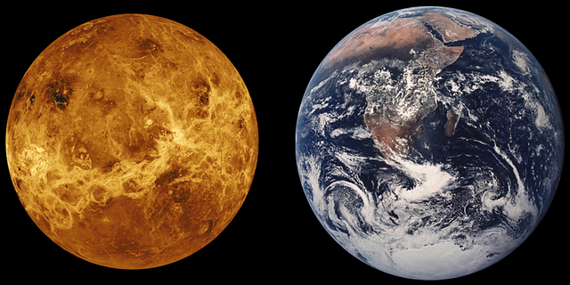 Vênus e Terra efeito estufa descontrolado