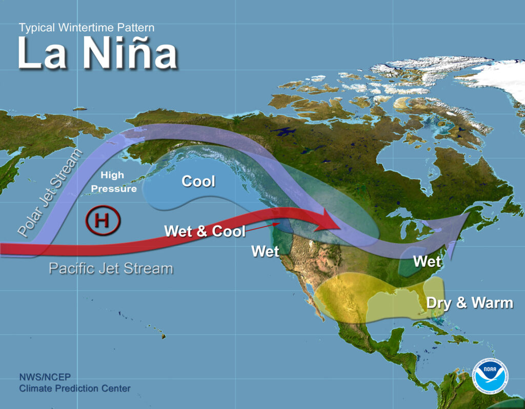 Entenda mais sobre os efeitos de La Niña (Foto: Reprodução / NOAA)