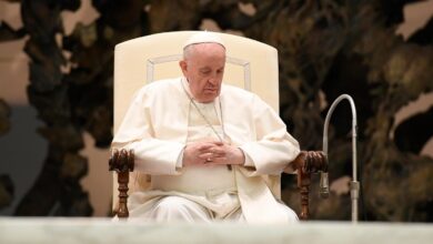 O Papa Francisco durante a audiência geral (Foto: Vatican Media)