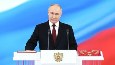 Vladimir Putin tomou posse como presidente da Rússia